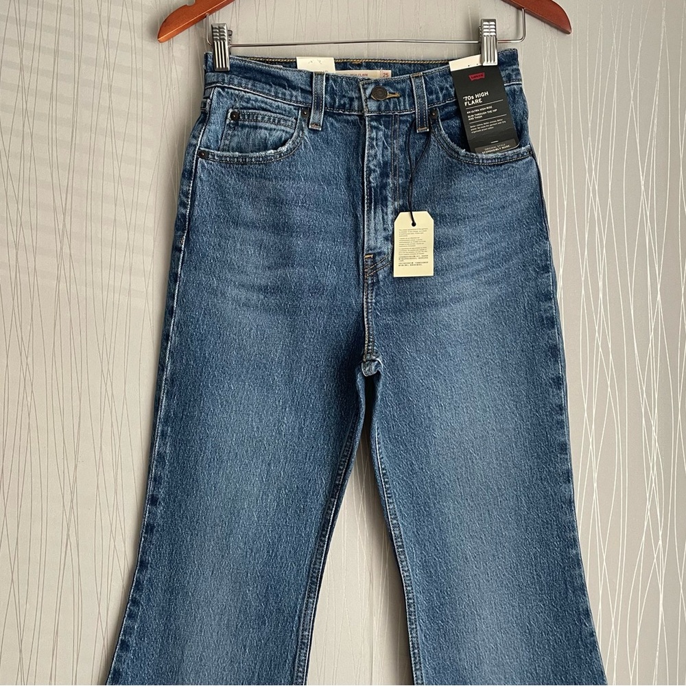 Levi’s 70s High Rise Flare Jeans 25 X 32 - Picture 3 of 13